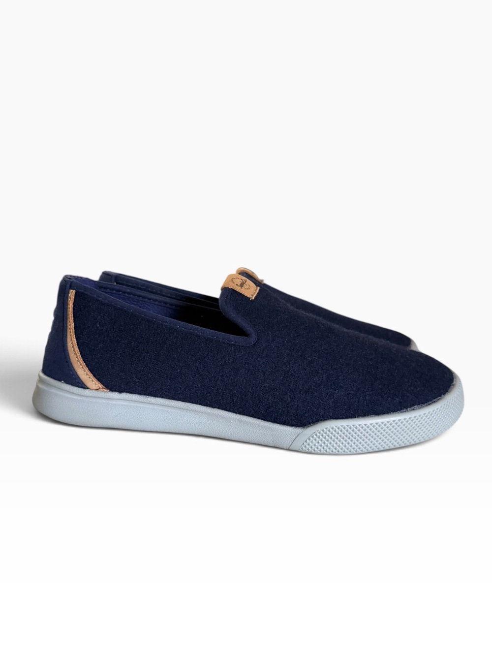 Dearfoams Supply Co Harper Navy Blue Microwool Slip On Slipper Shoes Size 9